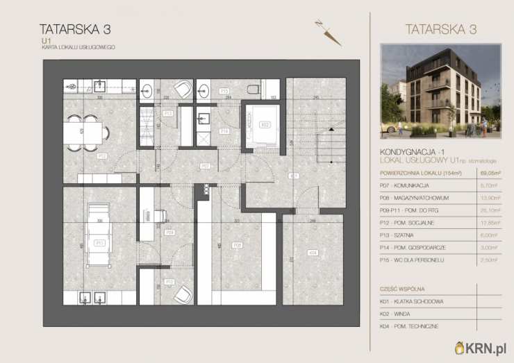 Lokal użytkowy  na sprzedaż, Kraków, Zwierzyniec, ul. Tatarska, 6 pokojowe