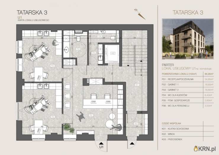 Lokal użytkowy  na sprzedaż, 6 pokojowe, Kraków, Zwierzyniec, ul. Tatarska