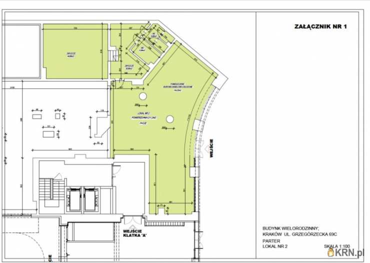 Lokal użytkowy  do wynajęcia, , Kraków, Grzegórzki, ul. Grzegórzecka