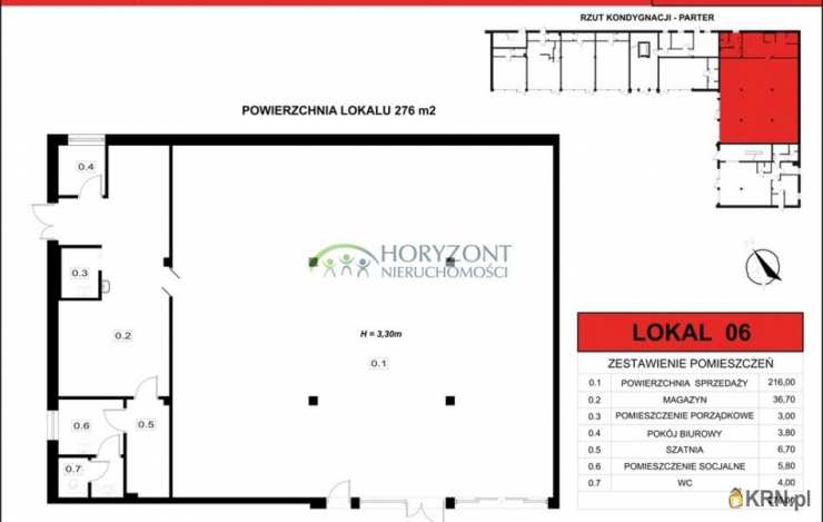 Lokal użytkowy  do wynajęcia, Dzierżążno, ul. , 