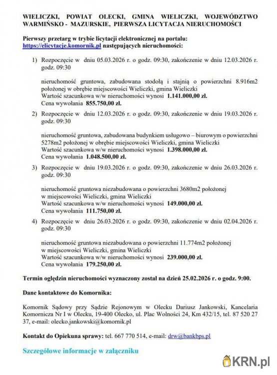 , Lokal użytkowy  na sprzedaż, Wieliczki, ul. 