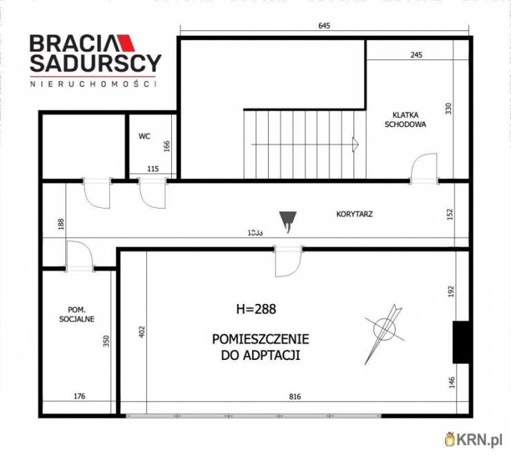 Lokal użytkowy  do wynajęcia, Kraków, Dębniki/Kostrze, ul. Skotnicka, 1 pokojowe