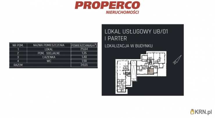 2 pokojowe, Jędrzejów, ul. , Lokal użytkowy  na sprzedaż