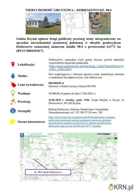 Lokal użytkowy  na sprzedaż, , Dobieszewo, ul. 