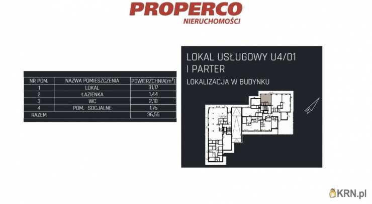 2 pokojowe, Lokal użytkowy  na sprzedaż, Jędrzejów, ul. 