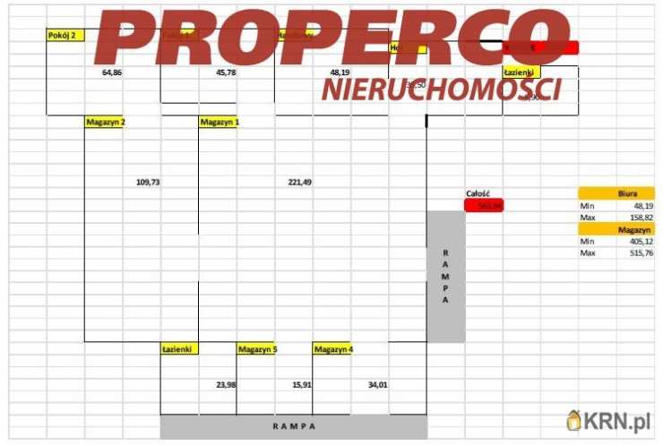 Lokal użytkowy  do wynajęcia, Kielce, ul. Malików, 