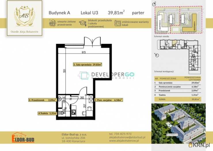 Lokal użytkowy  na sprzedaż, Komorowo, ul. , 