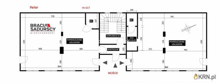 Skawina, ul. Ogrody, 12 pokojowe, Lokal użytkowy  na sprzedaż