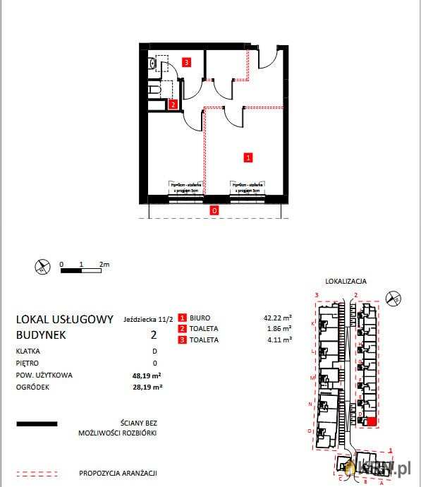 3 pokojowe, Lokal użytkowy  na sprzedaż, Wrocław, Krzyki, ul. 