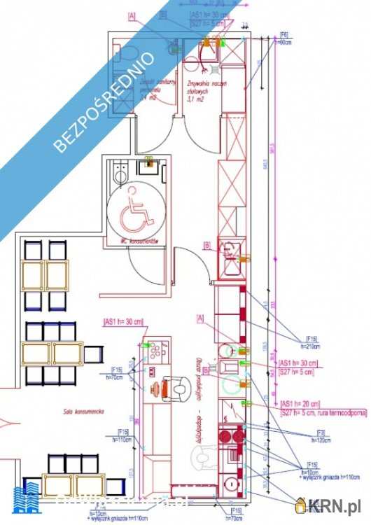 Warszawa, Bielany, ul. Wólczyńska, Lokal użytkowy  do wynajęcia, 2 pokojowe