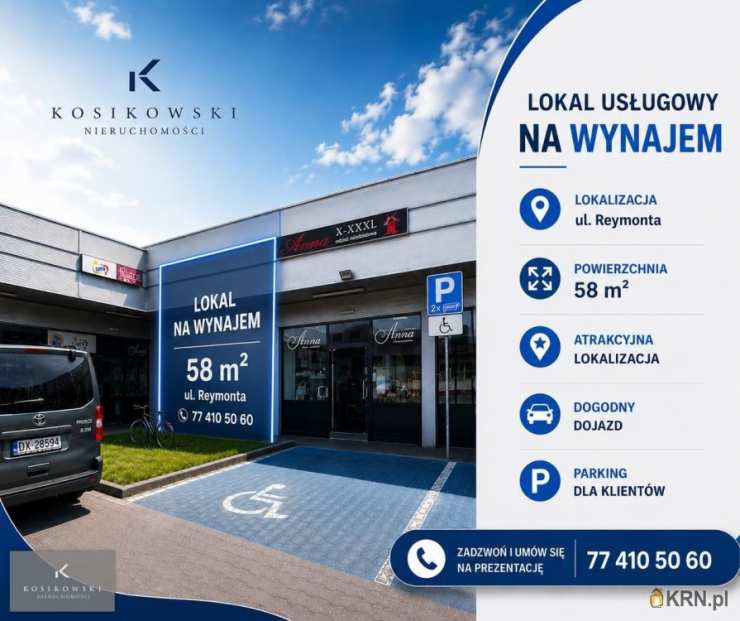 Lokal użytkowy  do wynajęcia, Namysłów, ul. W. Reymonta, 