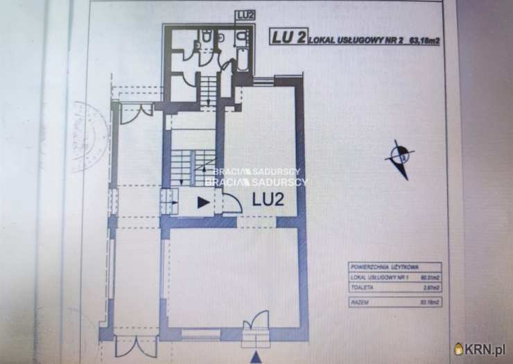 Kraków, Krowodrza, ul. Kazimierza Wielkiego, Lokal użytkowy  do wynajęcia, 3 pokojowe