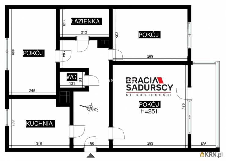 Lokal użytkowy  do wynajęcia, 3 pokojowe, Kraków, Grzegórzki, ul. Pokoju