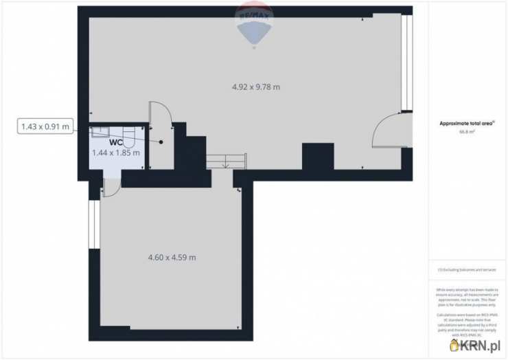 4 pokojowe, Lokal użytkowy  na sprzedaż, Dzierzgoń, ul. 