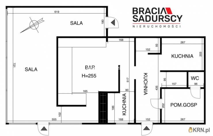 6 pokojowe, Kraków, Bieżanów-Prokocim, ul. , Lokal użytkowy  na sprzedaż