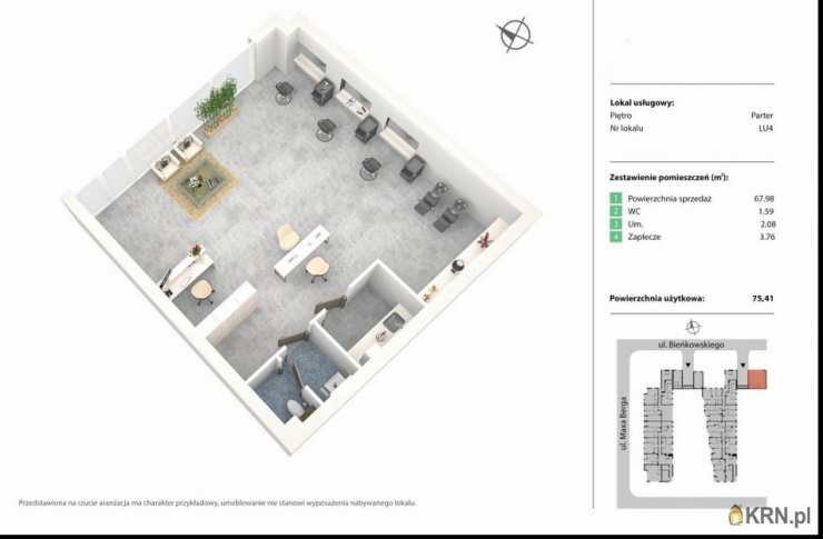 Wrocław, Fabryczna, ul. , Lokal użytkowy  na sprzedaż, 3 pokojowe