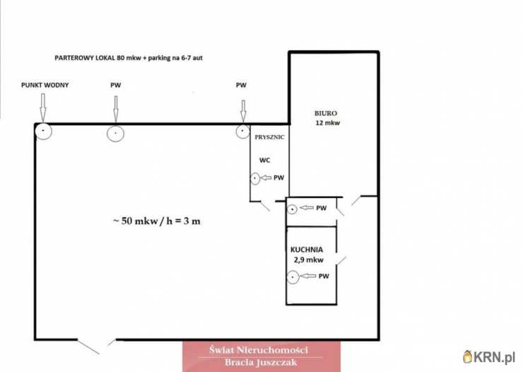 5 pokojowe, Wrocław, Fabryczna/Muchobór Wielki, ul. , Lokal użytkowy  do wynajęcia