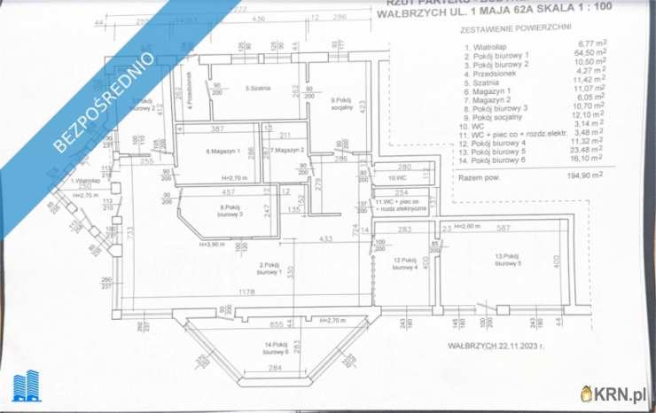 , Wałbrzych, ul. 1 Maja, Lokal użytkowy  na sprzedaż