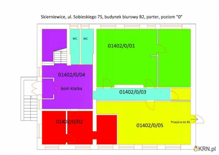 2 pokojowe, Lokal użytkowy  do wynajęcia, Skierniewice, ul. Jana III Sobieskiego