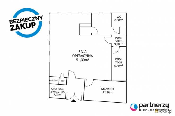 Lokal użytkowy  na sprzedaż, Gdańsk, Zaspa-Młyniec, ul. F. Hynka, 