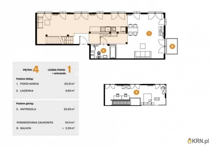 Kraków, Bronowice, ul. Na Błonie, Mieszkanie  na sprzedaż, 3 pokojowe