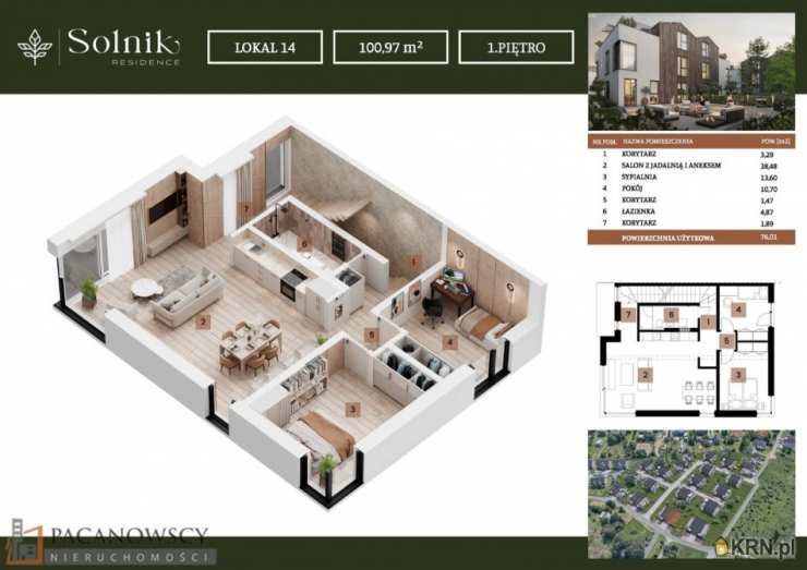 6 pokojowe, Mieszkanie  na sprzedaż, Kraków, Dębniki, ul. 