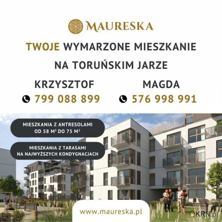 Mieszkanie  na sprzedaż, Toruń, ul. K. Grasera, 4 pokojowe