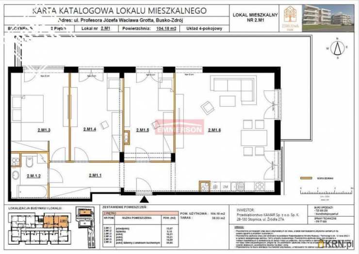 Mieszkanie  na sprzedaż, Busko-Zdrój, ul. , 4 pokojowe