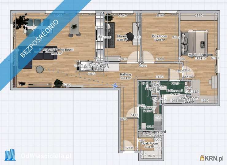 Mieszkanie  na sprzedaż, 4 pokojowe, Warszawa, Mokotów, ul. 