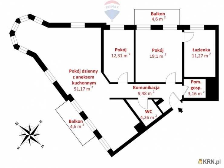 Poznań, Stare Miasto, ul. , 3 pokojowe, Mieszkanie  na sprzedaż