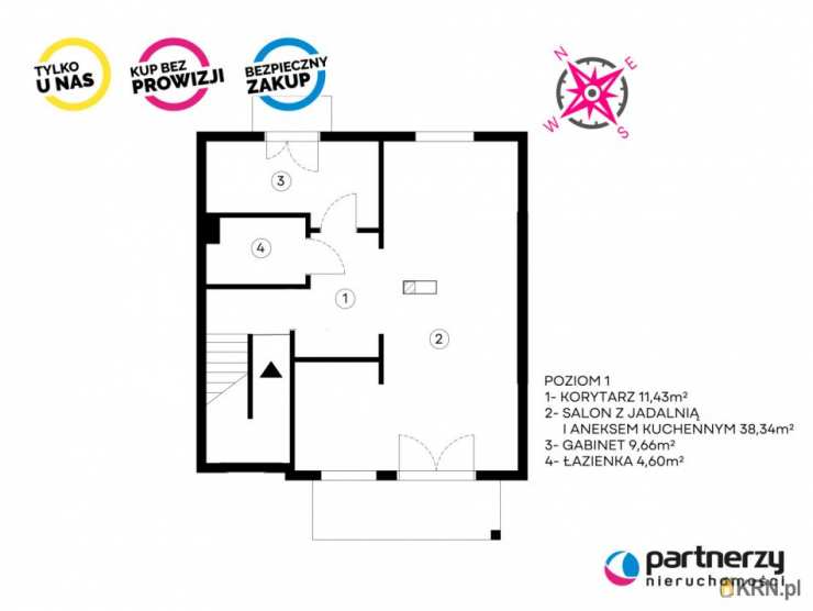 Gdańsk, Letnica, ul. Stalowa, 4 pokojowe, Mieszkanie  na sprzedaż