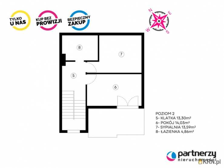 4 pokojowe, Gdańsk, Letnica, ul. Stalowa, Mieszkanie  na sprzedaż