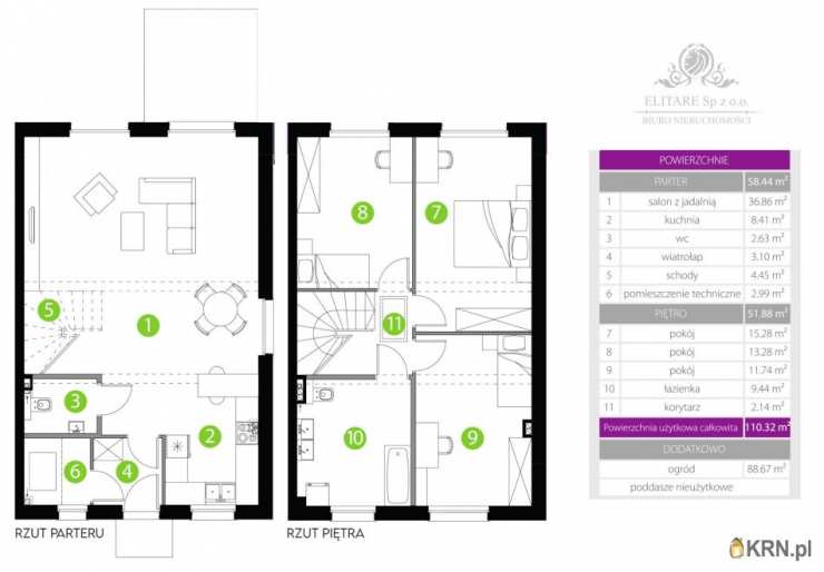 Kostomłoty, ul. , 4 pokojowe, Mieszkanie  na sprzedaż