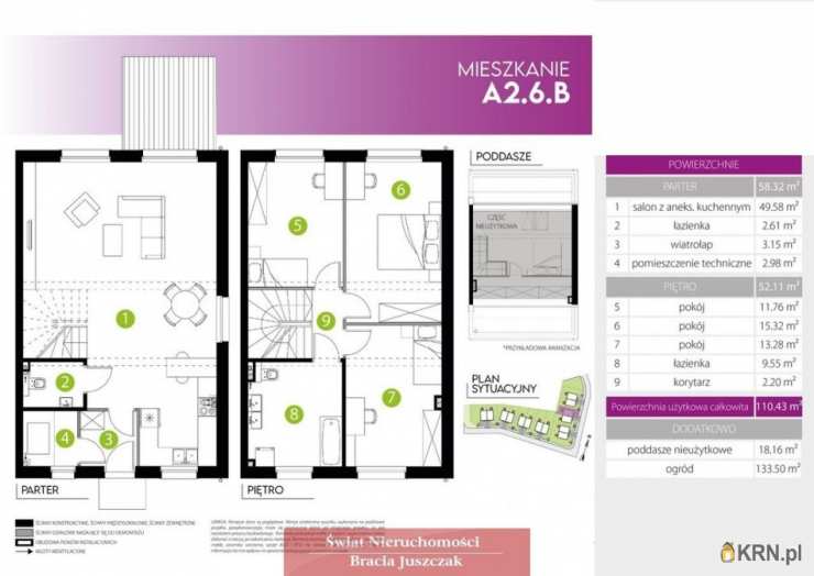 4 pokojowe, Lisowice, ul. , Mieszkanie  na sprzedaż
