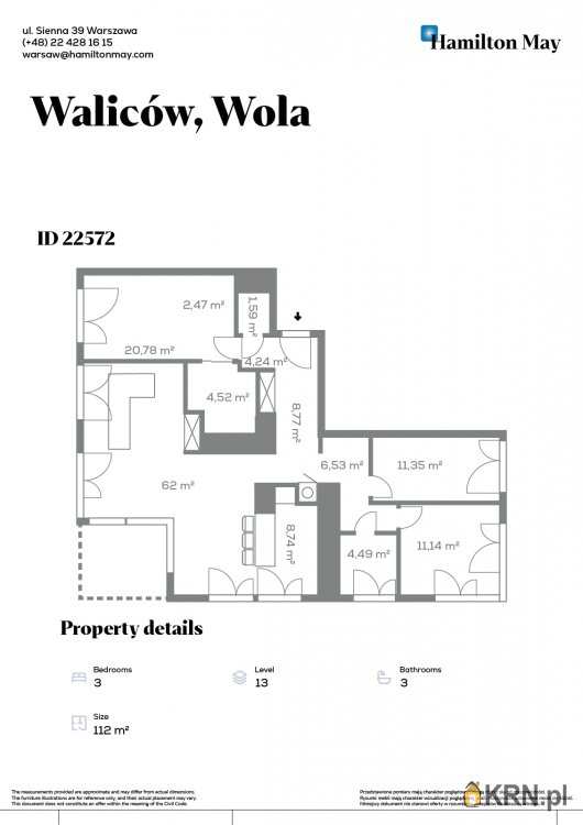 Mirów, ul. , Mieszkanie  na sprzedaż, 