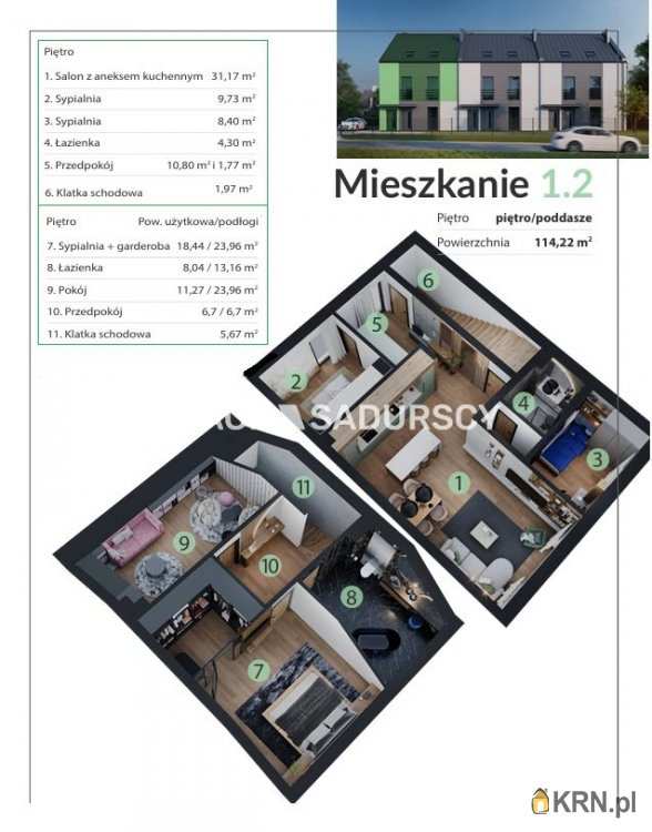 Mieszkanie  na sprzedaż, 3 pokojowe, Śledziejowice, ul. 