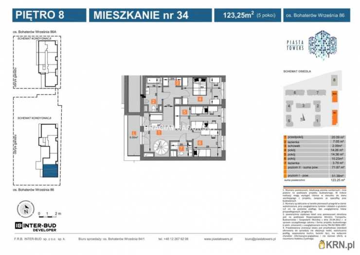 Kraków, Mistrzejowice, ul. Piastów, Mieszkanie  na sprzedaż, 5 pokojowe