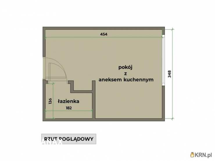 Mieszkanie  na sprzedaż, 1 pokojowe, Kraków, ul. 