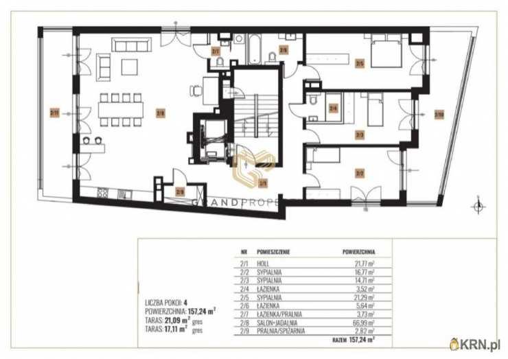 4 pokojowe, Mieszkanie  na sprzedaż, Warszawa, Mokotów, ul. W. Orkana