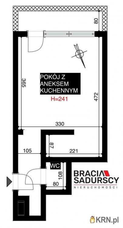 Kraków, Prądnik Biały/Żabiniec, ul. Pielęgniarek, Mieszkanie  do wynajęcia, 1 pokojowe