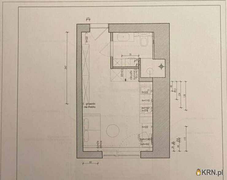 Mieszkanie  na sprzedaż, Kraków, Zwierzyniec/Salwator, ul. gen. T. Kościuszki, 1 pokojowe