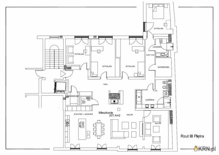 Mieszkanie  do wynajęcia, , Kraków, Stare Miasto, ul. Krupnicza