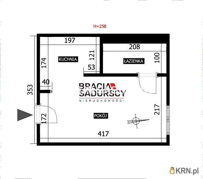 Kraków, Podgórze/Stare Podgórze, ul. A. Potebni, Mieszkanie  do wynajęcia, 1 pokojowe