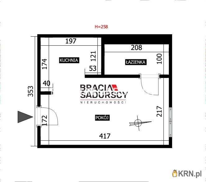Mieszkanie  do wynajęcia, Kraków, Podgórze/Stare Podgórze, ul. A. Potebni, 1 pokojowe
