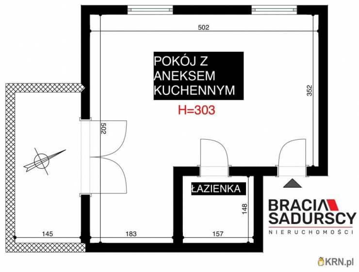 Mieszkanie  na sprzedaż, 1 pokojowe, Kraków, Krowodrza/Łobzów, ul. Racławicka