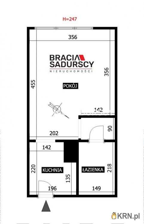 Mieszkanie  na sprzedaż, Kraków, Grzegórzki/Dąbie, ul. Widok, 1 pokojowe