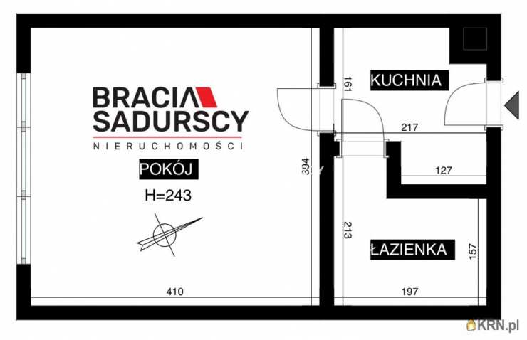 1 pokojowe, Mieszkanie  na sprzedaż, Kraków, Nowa Huta, ul. Słoneczne