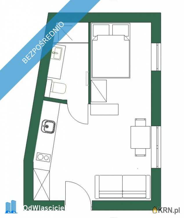 Kraków, Prądnik Biały, ul. Siewna, Mieszkanie  do wynajęcia, 1 pokojowe