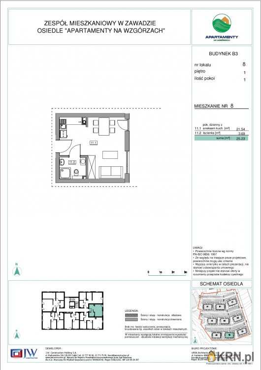 Mieszkanie  na sprzedaż, Zawada, ul. , 1 pokojowe