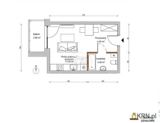 Mieszkanie  na sprzedaż, Wrocław, Stare Miasto, ul. Braniborska, 1 pokojowe